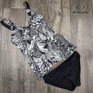 Amzbrly Adjustable Strap Ruffle Bikini Swimsuit Size M